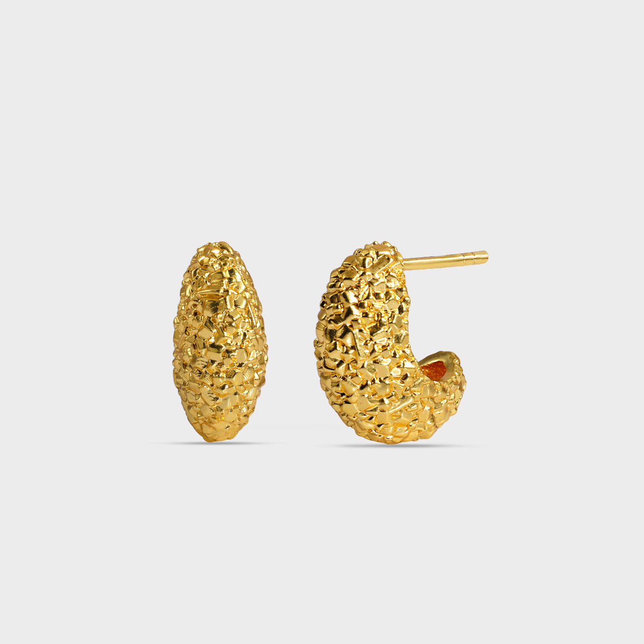 Textured Mini Hoops