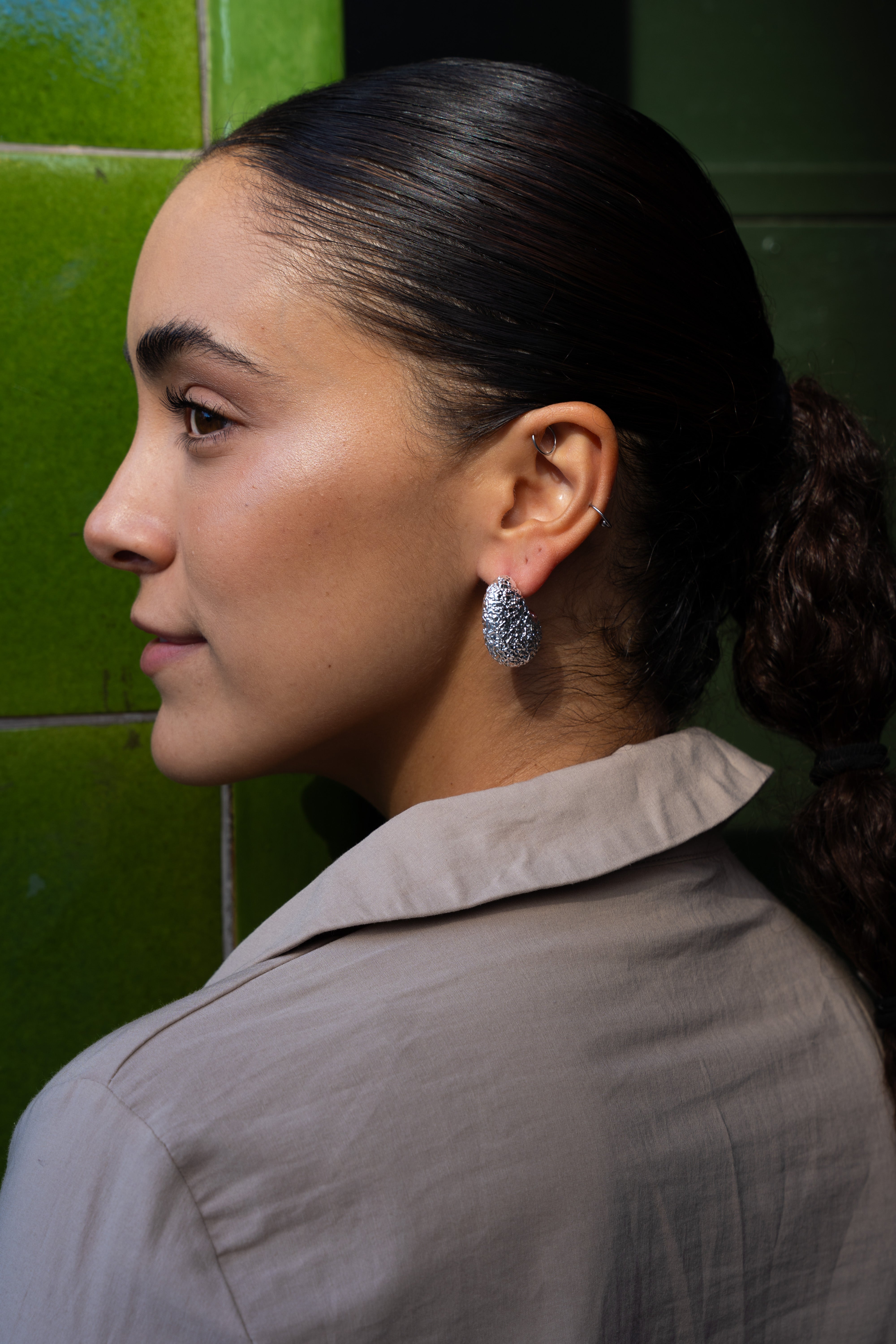 Textured Maxi Hoops